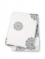 Lulujo Cotton Blanket Grey Peonies by Mary Meyer LJ013