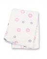Lulujo Cotton Blanket Pink Circles by Mary Meyer LJ016
