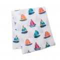 Lulujo Cotton Blanket Sailboats by Mary Meyer LJ428